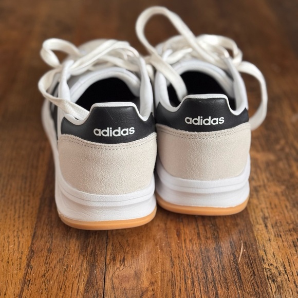 Adidas Women's Cream and Black Sneakers - Picture 3 of 6
